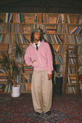 ballsy knit double zip hoodie