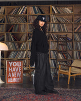 Overdyed wide baggy rayon summer denim