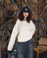 7 button waffle henry tee