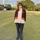 crazy color fleece half zip