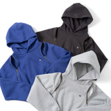 2way shoulder zip hoodie