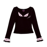 Dot Layered Tulle Top