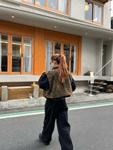 Leopard 2way blouson