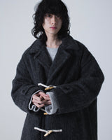 Double Breasted Wool Shaggy Duffle Coat