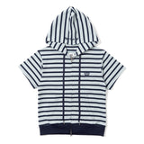 Assort Short sleeve zip hoodie