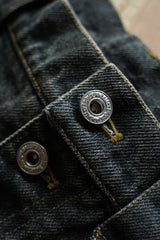 Vintage processed super wide baggy denim