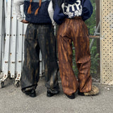 vintage faux leather pants