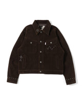 Classic studs suede jacket