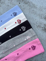 Random Heart Waffle Long Tee