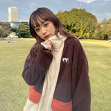 crazy color fleece half zip