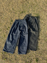 消防士のストライプバギーデニム