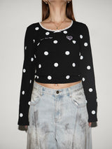 LACE TRIM RIB TOP
