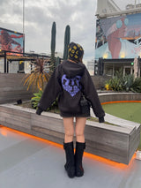 心臟徽標連帽衫