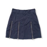 HTH×Dickies Zip mini skirt