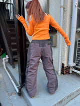 nylon shirring pants