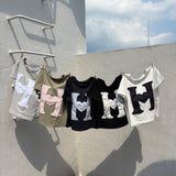 H dot Assortment cropped Tee