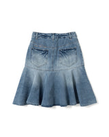 asymmetry midi skirt