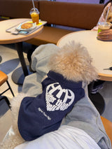 glitter heart logo hoodie (for pets)