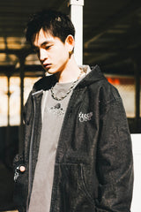 Youngersong × 센티미터 데님 까마귀 재킷