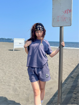 h flower logo short sleeve set up