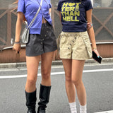 口袋腰带短裤