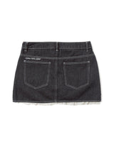 LACE FRILL DENIM SK