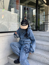 像心臟徽標汗水褲一樣復古