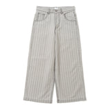 BU STRIPE BAGGY DENIM PANTS