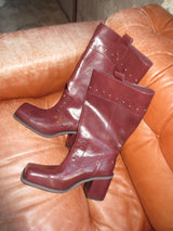 ウエスタンスタッズロングブーツ