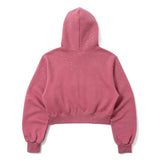 H heart logo rhinestone zip hoodie