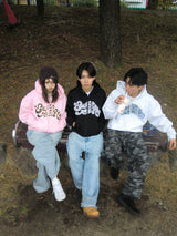 키라 로고 지퍼 까마귀