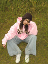 키라 로고 지퍼 까마귀