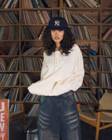 7 button waffle henry tee