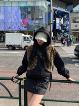 Leopard 2way blouson