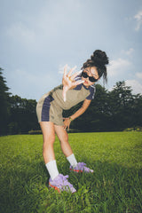 HTH × PIKO cropped tee