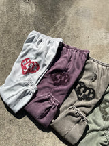 像心臟徽標汗水褲一樣復古