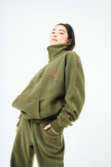 Half zip fleece setup