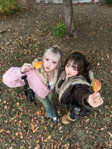 毛絨絨連帽羽絨夾克