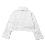 Draw cord half zip sweat