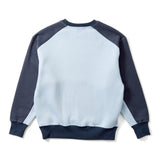 バイカラーラグランスウェット