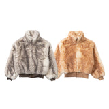 bambi fur zip jacket