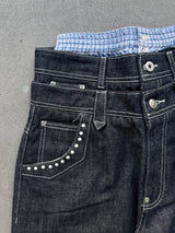 3-Layered Pearl Low-Rise Denim