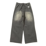 宽松过染牛仔布