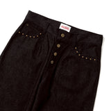 스터드 스트레이트 데님 팬츠