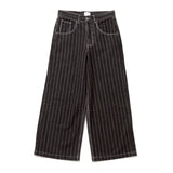 BU STRIPE BAGGY DENIM PANTS