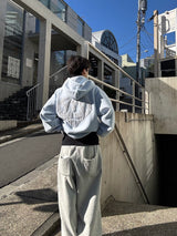 心臟徽標連帽衫