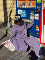 shaggy heart logo beanie