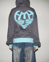 BICOLOR HEART LOGO HOODIE