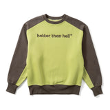 バイカラーラグランスウェット