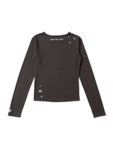 eyelet long sleeve tee